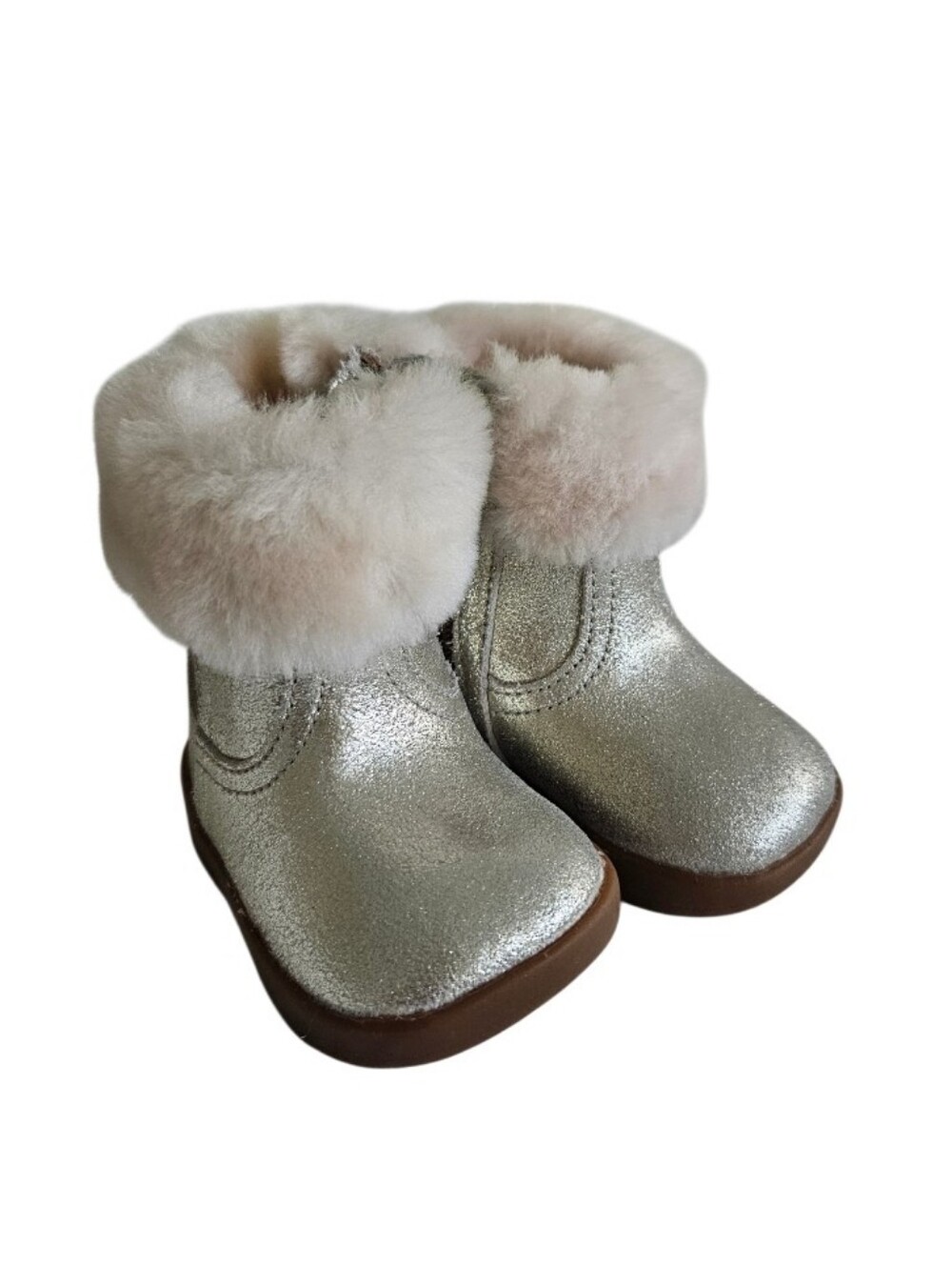 NWOT UGG Baby Jorie II  Metallic Brown Toned Sole Suede Boots